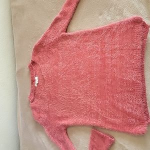 Rhapsody XL Mauve/Dusty Rose fuzzy sweater